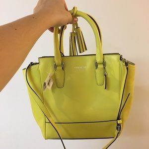 ON SALE!  Gorgeous New Yellow Coach Bag